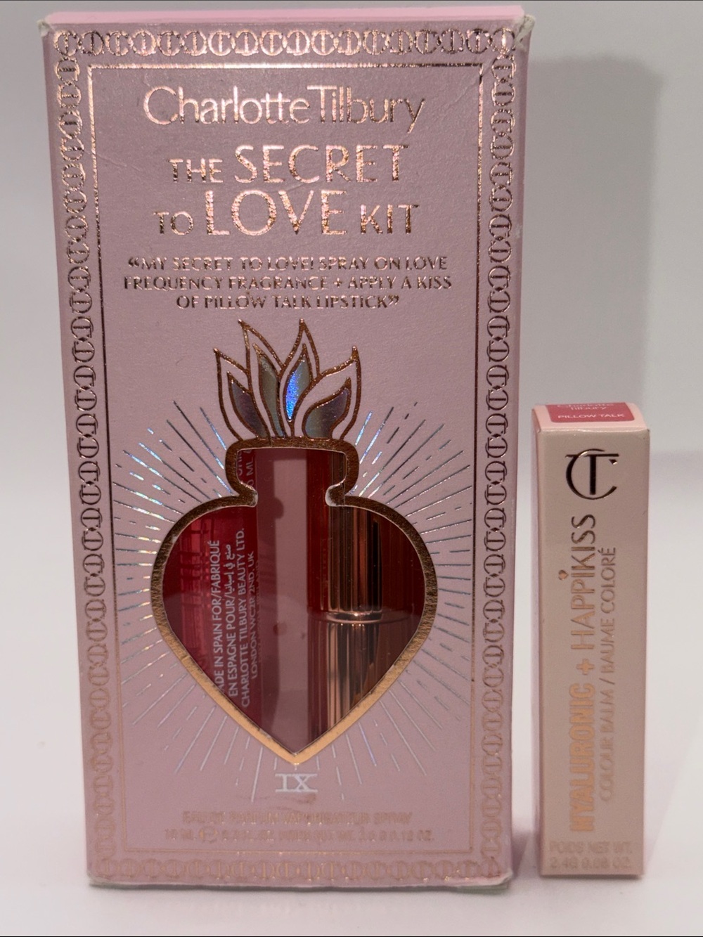 C. Tilbury Bundle/Secret to Love Kit+Hyaluronic+Happikiss Colour Lip Balm NIB’s!